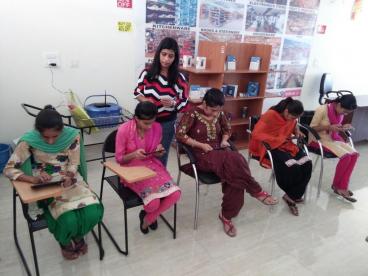 Assessment conducted by Eduworld under PMKVY 2 project for the Beauty Sector Skill Council at location Mohali