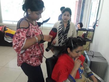 Assessment conducted by Eduworld under Non Star project for the Beauty Sector Skill Council at location Ludhiana